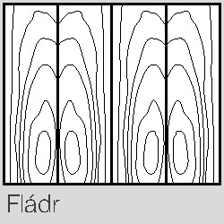 dýha / fládrová textura