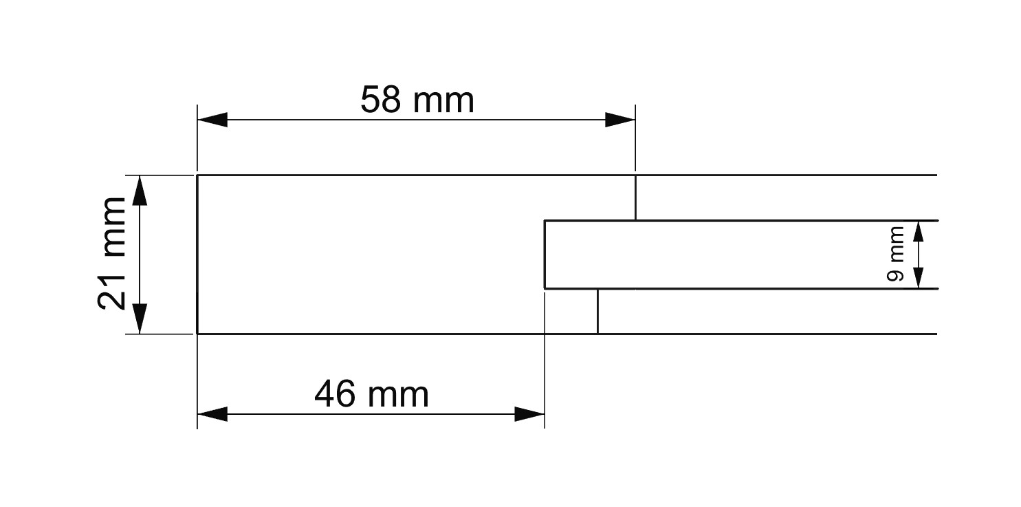 řez dvířkem SANDRA