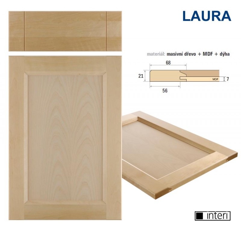 masivní dvířka LAURA