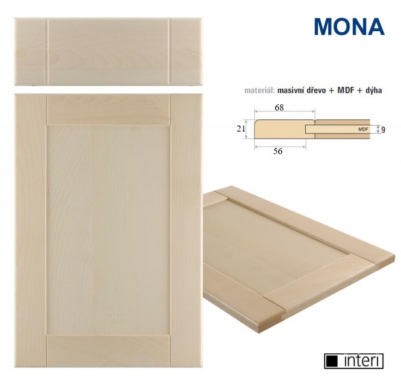 masivní dvířka MONA