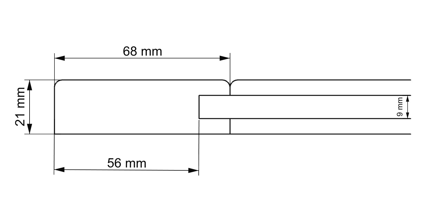 řez obloukovými dvířka MONA