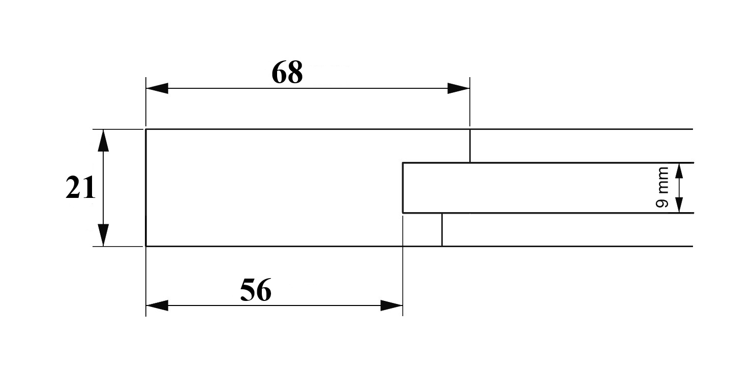 řez rámovými dvířky STELLA