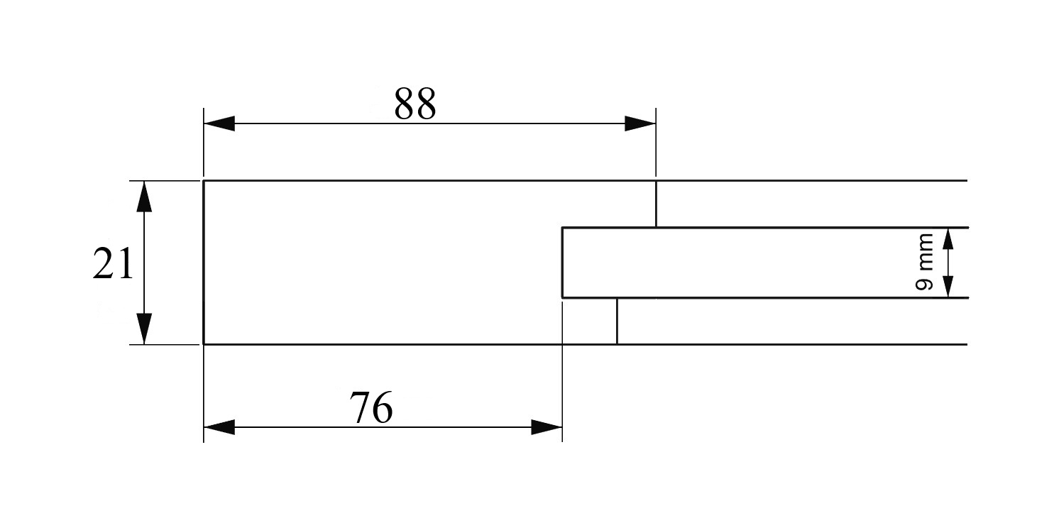 řez rámovými dvířky SABINA