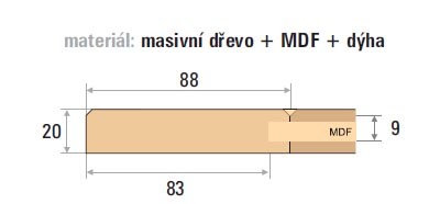 řez dvířkem MAXI