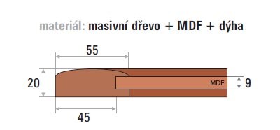 řez dvířkem VARIO